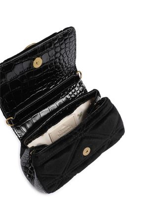 Hazel shoulder bag black quilted velvet VIVIENNE WESTWOOD | 4603000CWW00ZSN401